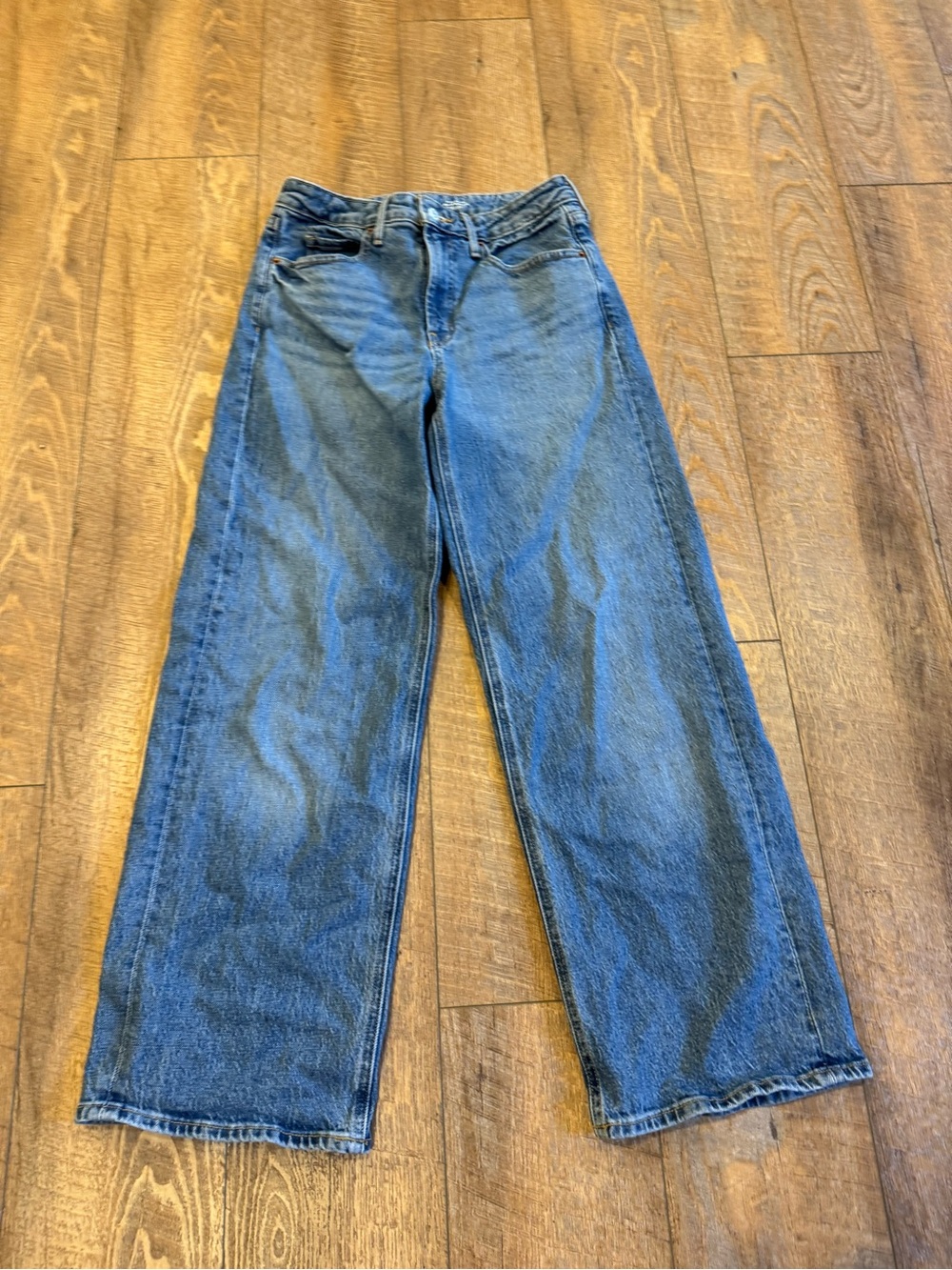 Old Navy Women’s Jeans Extra High Rise City Sky-Hi Wide Leg Size 4 Petite